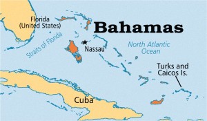 Багамские Острова на Карте Мира Расположены